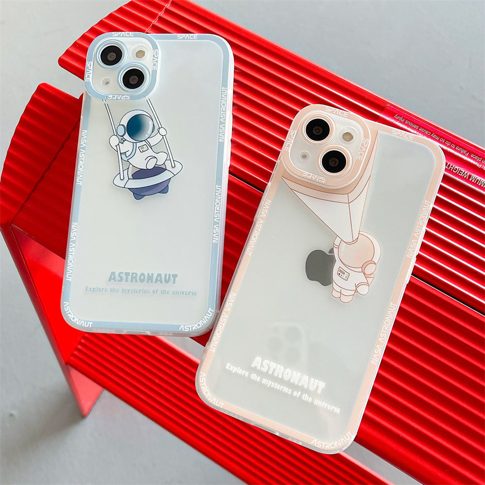 Silicone Astronaut Printed Transparent Phone Case Silicone Astronaut Printed Transparent Phone Case